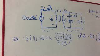Impedancia reflejada problema transformadores ideales sadiku resuelto [upl. by Anelegna165]