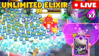 Clash Royale Live 🔴  Legendarays Infinite Elixir Challenge  Clashroyale Gameplay Live [upl. by Jolee]