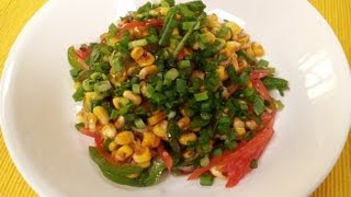 Burnt Corn Salad  Sanjeev Kapoor Khazana [upl. by Anot]