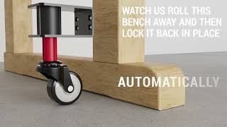 Retractable Workbench Caster httpwwwretractablecastercom [upl. by Neelyad2]