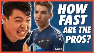 How FAST Are Pro Cyclists Average Joe Vs Pro [upl. by Addiel392]