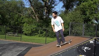 Slow mo fakie bigger inward heelflip hip  Skateboarding [upl. by Eel101]