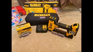 DeWalt Cordless Cable Stapler Kit DCN701D1 Review  DCN701 Romex Stapler [upl. by Eentruoc]