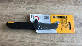 Toughbuilt hawkbill folding knife with lifetime warranty first look [upl. by Analle]