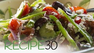 MEDITERRANEAN GREEK SALAD  By RECIPE30com [upl. by Sorci]