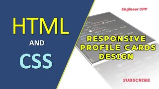 responsive profile card html css  How to Create Responsive Card Using HTML amp CSS [upl. by Mcmahon]