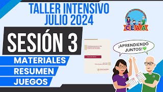 CEAA Resumen SESIÓN 3 Taller Intensivo Formación Continua Docentes Julio 2024 [upl. by Atiz]