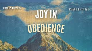 JOY IN OBEDIENCE  Daily Bread  91724 [upl. by Millford]