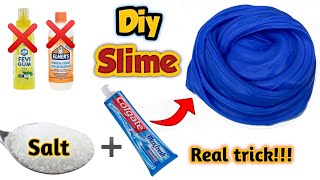 No glue No borax Toothpaste slime  Diy toothpaste slime  How to make slime with toothpaste [upl. by Player907]