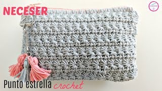 COMO TEJER NECESER CROCHET EN PUNTO ESTRELLA [upl. by Docia]