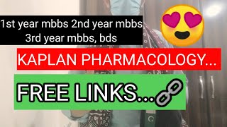 🛑KAPLAN PHARMACOLOGY VIDEO links 😎FREE KAPLANPHARMACOLOGY [upl. by Valry]