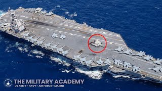 A Strange Jet in USS Gerald R Ford its Sophistication Can Detect All Enemy Missiles [upl. by Bronnie331]