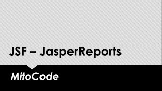 JSF JasperReports [upl. by Brenner]