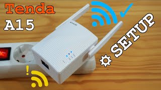 Tenda A15 WiFi Extender • Unboxing installation configuration and test [upl. by Giovanna431]