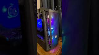 First pc build coolermaster mb311l idle sound test 7 120mm fans [upl. by Valera]