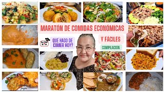 ✅️MARATÓN DE COMIDAS ECONÓMICAS Y FÁCILES20 RECETAS PARA MEDIO DÍACOMPILACIÓN [upl. by Evyn840]