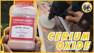 Using Cerium Oxide To Remove Scratches amp Water Marks From Car Windshield  EFFECTIVE OR NOT🤷 [upl. by Edijabab351]