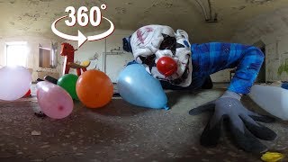 Creepy Halloween Horror Clown  VR 360 [upl. by Martin]