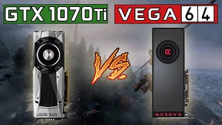 GTX 1070 Ti vs RX Vega 64  4K 1440p amp 1080p Comparison [upl. by Seniag]