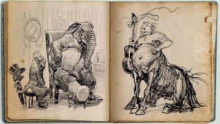 The Man Who Inspired Disney  Heinrich Kley ORIGINAL Sketchbook Tour [upl. by Alfred226]