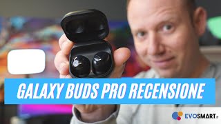 SAMSUNG GALAXY BUDS PRO RECENSIONE UN CONCORRENTE SCOMODO per TUTTI [upl. by Aitnom]