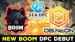 NEW BOOM DEBUT IN DPC  BOOM ESPORTS vs OBNEON  DPC SEA DIVISION 1 WINTER TOUR DOTA 2 [upl. by Alasteir]