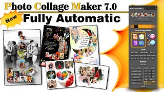 Photo Collage Maker 70 l Fully Automatic With 1Click l All Type Collage Frames [upl. by Elayor860]