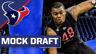 2022 NFL Mock Draft Texans boost offense and defense with TWO firstround picks  CBS Sports HQ [upl. by Sirad]