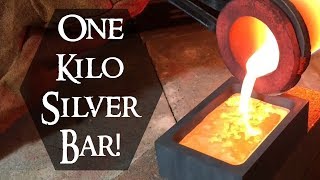 1 Kilo Silver Bar Pour  Joining the Kilo Club Watch to the End [upl. by Rosella457]