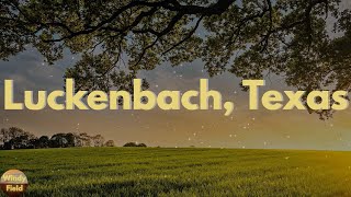 Waylon Jennings  Luckenbach Texas Back to the Basics of Love Lyrics [upl. by Ingraham]