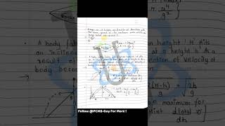 Projectile Motion  Physics  Mechanics Notes  Motion In A Plane  physics projectilemotion [upl. by Ialokin]