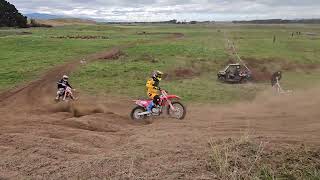 Martinborough mx 2024 1st round club champs race 3 vets and 1516 125 [upl. by Lejeune]