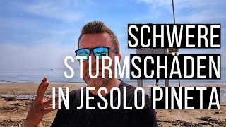 Schwere Sturmschäden in Jesolo Pineta [upl. by Dotty454]