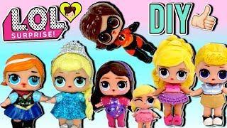 Mi Coleccion de Muñecas LOL Pintadas  Frozen Elsa  Barbie Increibles 2  Ladybug Marinette [upl. by Dumah]