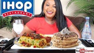 IHOP MUKBANG  BREAKFAST MUKBANG  IHOP PANCAKES [upl. by Bekaj]