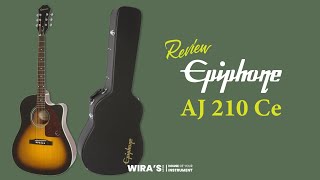 Review Gitar Epiphone AJ 210 Ce [upl. by Eekram]