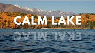 No Music  Gentle Water Sounds  A Relaxing Fall Lake [upl. by Goldi]