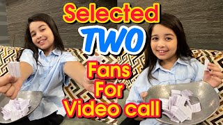 Aayat Arif  Selected TWO fans for video call  vlog [upl. by Ecydnak545]