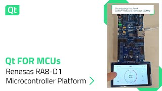 Qt for MCUs on Renesas RA8D1 Microcontroller Platform [upl. by Silvie]