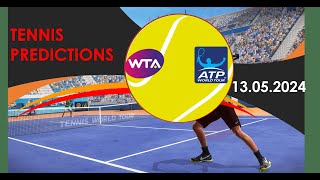 Tennis Predictions TodayATP RomeWTA RomeTennis Betting TipsTennis Preview [upl. by Eicam808]