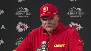 Andy Reid talks after Chiefs tiptoe to a Week 1 win over the Ravens [upl. by Ruiz]