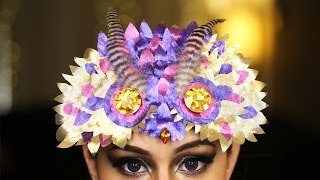 Owl Mask Headdress ♥ DIY [upl. by Onaicram]