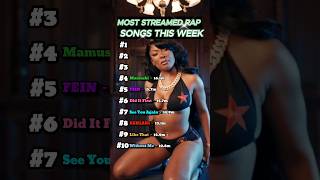 Most streamed rap songs this week [upl. by Annagroeg]