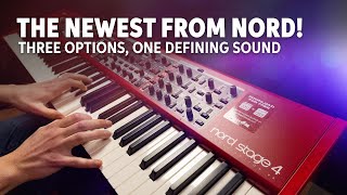 Nord Stage 4 Pianos — 88 vs HA73 vs 73 Compact Demo [upl. by Mira]