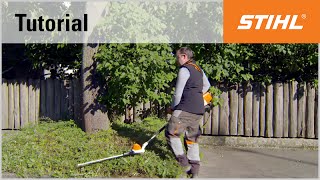 Cordless longreach hedge trimmer cutting technique cutting groundcover plants [upl. by Hsetih811]