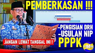 RESMI  PEMBERKASAN USULAN NIP DAN PENGISIAN DRH PPPK 2023 [upl. by Matless]