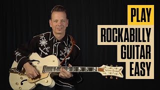 Play Rockabilly Guitar Easy  Part 1  Rockabilly Guitar Lesson  Guitar Tricks [upl. by Stricklan]