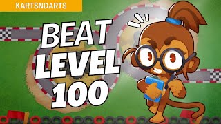 How to Beat Level 100 Hard on Kartsndarts  BTD6 Strategy [upl. by Seraphim]