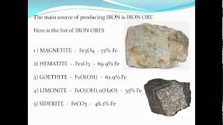 Iron metal details in telugu [upl. by Eissac]