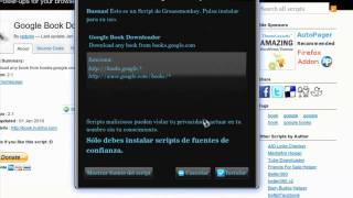 Descargar libros de Google Books con Mozilla [upl. by Miarzim]